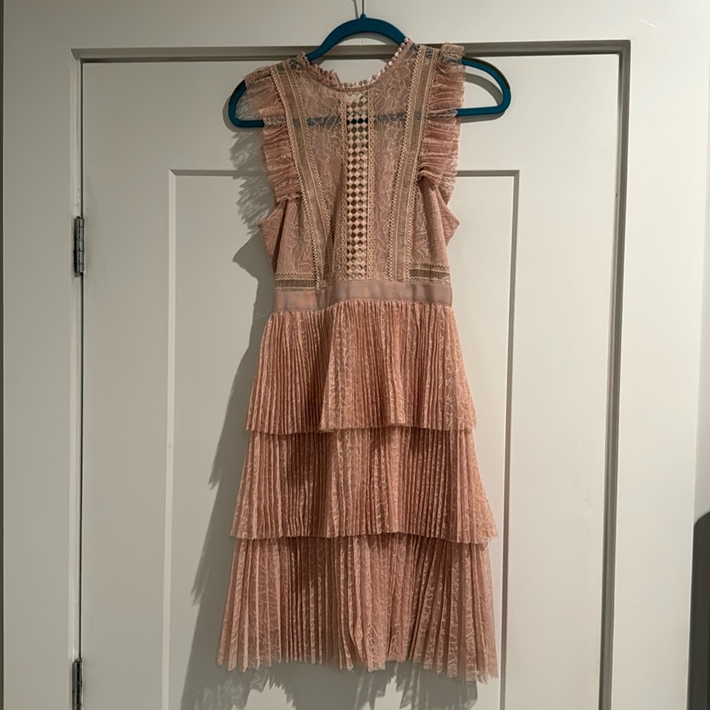 ✨WHISTLES LACE PINK DRESS✨